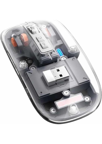 Kablosuz Mouse Fare Şarjlı Bluetooth Wireless Çift Modlu Sessiz fiyatları