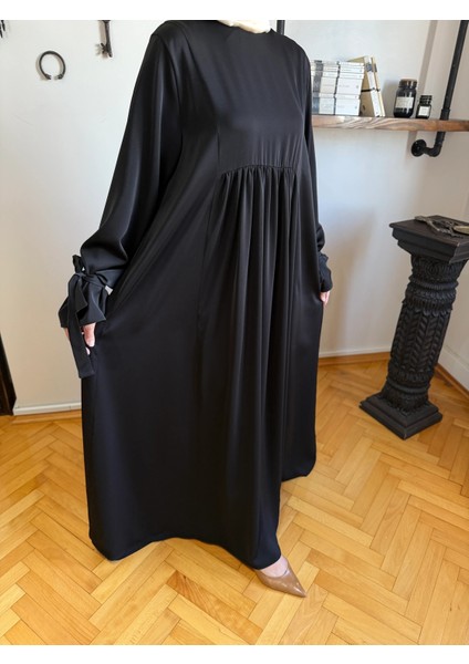 Kol Bağlamalı Oversize Elbise 1001 modelleri