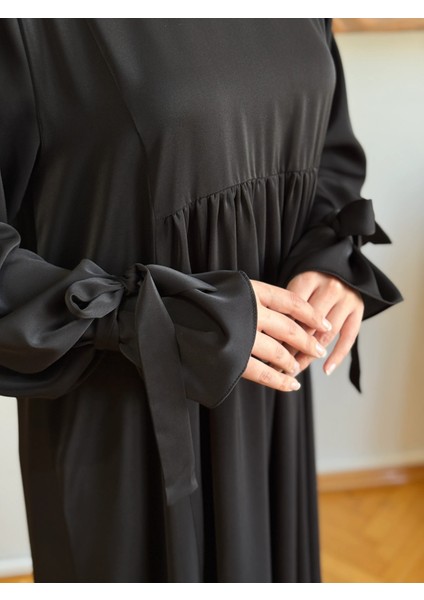 Kol Bağlamalı Oversize Elbise 1001 indirimleri