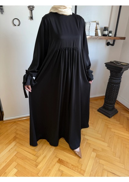 Kol Bağlamalı Oversize Elbise 1001