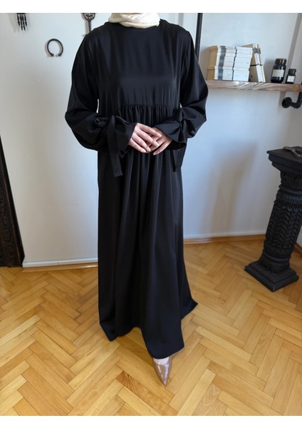 Kol Bağlamalı Oversize Elbise 1001