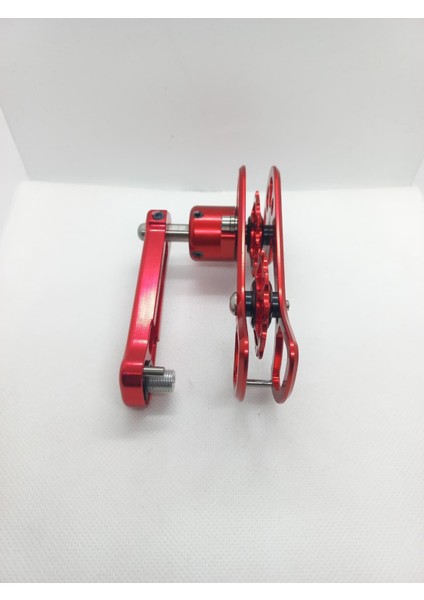 Bisiklet Zincir Gergisi / Gerdirici - Tek Hız Dönüşüm Aparatı Kırmızı Renkli fiyatları