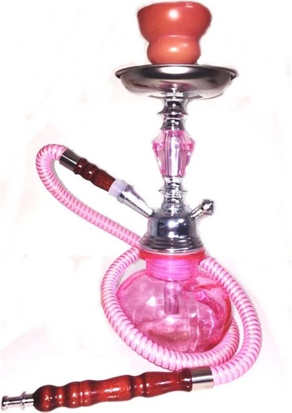 Küçük Boy Nargile Takımı - Pembe ( Lisinya )