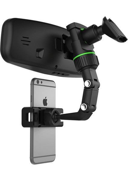 Dikiz Aynası Telefon Tutucu 360 Derece Dönebilir Kıskaç Masa Sıkıştırmalı Telefon Tutucu Mavi Cam