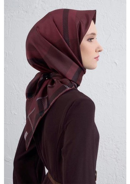 2025 Desenli Saf Ipek Twill Eşarp 9418-53 fiyatları