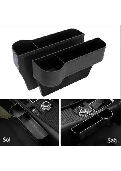 Araç Içi Koltuk Arası Bardak Tutucu-Tüm Arabalar Için Uyumlu Koltuk Yanı Eşya Koyma Cn