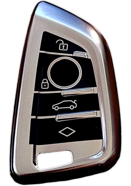 Bmw G20 G30 G05 Anahtar Uyumlu Silikon Oto Anahtar Kumanda Kabı Kılıf Füme Cn