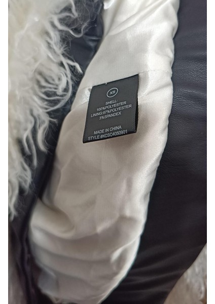 Sünni Kürk Ceket Krem Rengi , Yapay Kürk Ceket ,yumoş Kadın Ceket