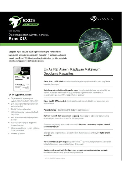 Exos X18 ST10000NM018G 10TB 7200RPM 256MB Enterprise Hard Drive , 10 Tb Hard Disk fiyatları