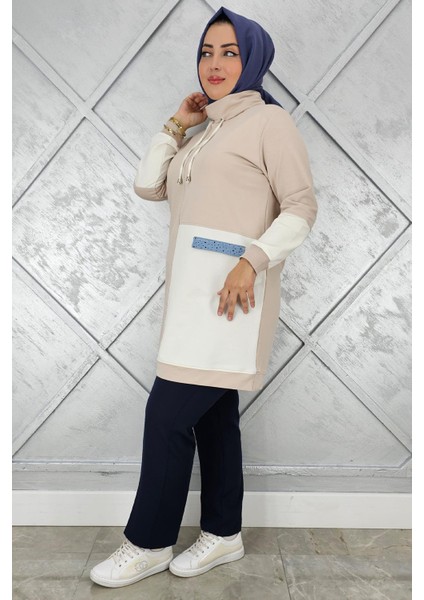 Kadın Kombinli Boğazlı Tesettür Tunik