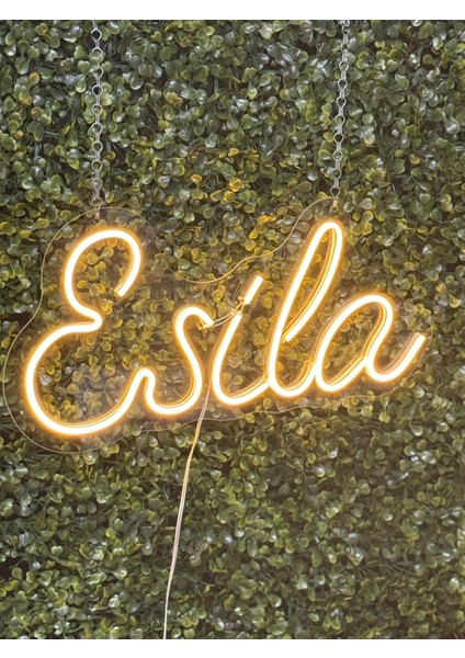Kişiye Özel Neon LED Yazı 5 Harfli – Isim Yazılı Dekoratif Duvar Işığı
