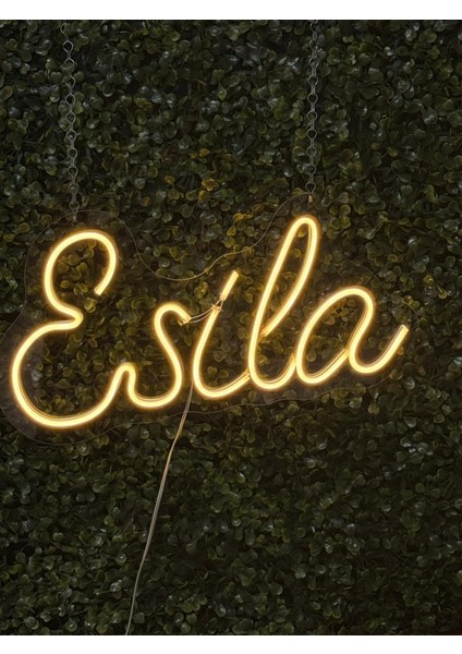 Kişiye Özel Neon LED Yazı 5 Harfli – Isim Yazılı Dekoratif Duvar Işığı
