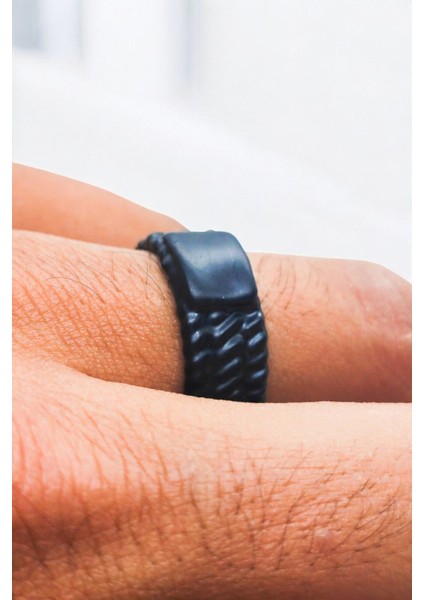 Mat Siyah Ayarlanabilir Yüzük Soyulmaz Kararmaz Alyans fiyatları