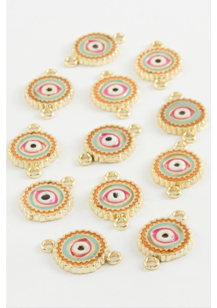 Göz Çift Kulplu Mineli Bileklik ve Kolye Ucu Aparatı 1 Adet