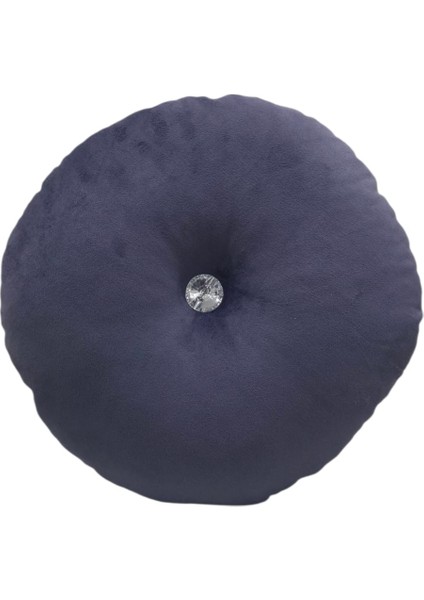 Yuvarlak Dolgulu Düğmeli Kırlent-Kalın Uzun Ömürlü Kumaş