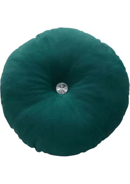 Yuvarlak Dolgulu Düğmeli Kırlent-Kalın Uzun Ömürlü Kumaş