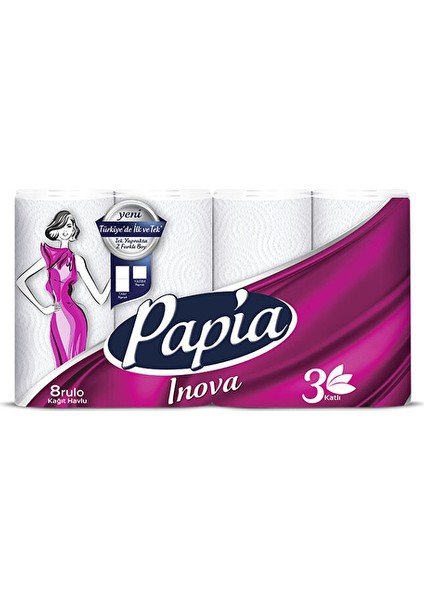 2 Adet Papia Kağıt Havlu 8'li