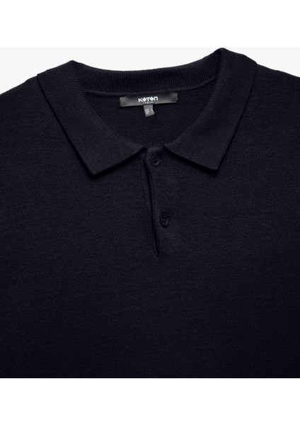 Uzun Kollu Düğmeli Polo Yaka Triko Kazak indirimleri