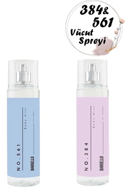 Vücut Spreyi Seti Kadın No 384 - Erkek No 561 210 ml + 210 ml