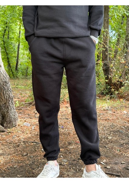 Erkek Ünisex Jogger Eşofman Altı 3 Iplik Kalın Kişlık