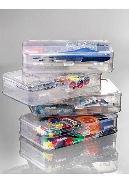 4 Adet Gondol Plastik Hobi Kutusu 12,7X21,4X4,8 cm