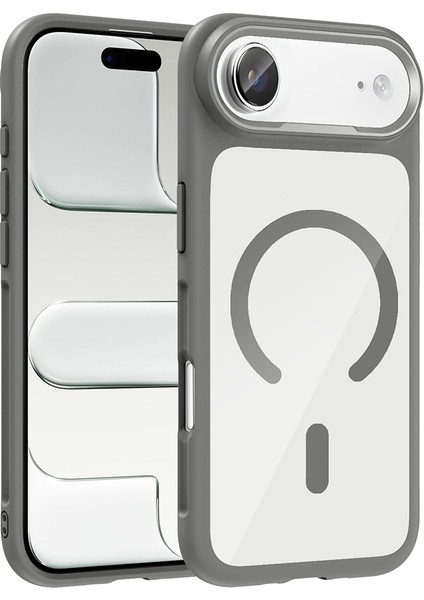 Iphone 17 Air Uyumlu Kılıf Magsafe Şarj Destekli Metal Kamera Çerçeveli Premium Kapak