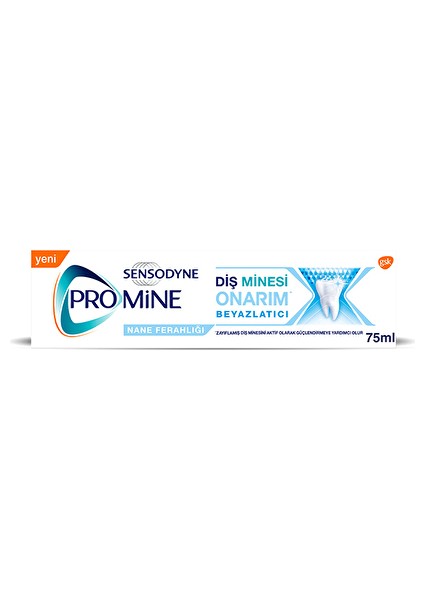 3 Adet Sensodyne Diş Macunu Promine Onarım Beyazlatıcı 75 ml