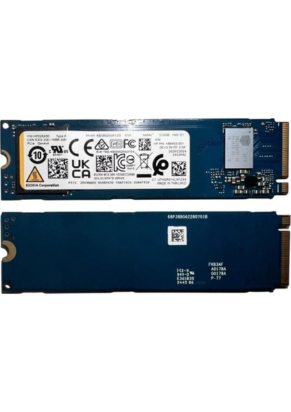KBG60ZNV512G 512GB SSD M.2 Nvme 2280 Gen 4 Pcıe 4.0 x 4 Bg6 Hf (Kutusuz)