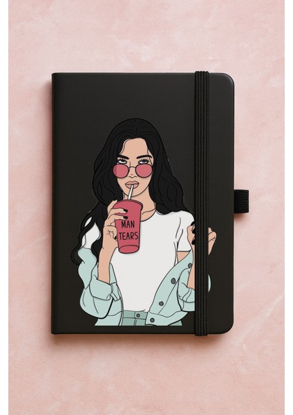 Promosyon Tarihsiz Premium Termo Defter Desenli 192 Yaprak - Man Tears