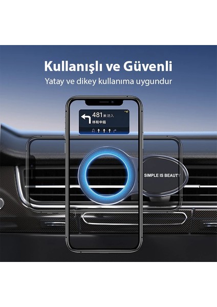 Ally Magsafe Uyumlu Araç Içi Havalandirma Manyetik Telefon TUTUCU-(5775) - M000K951-R46000 indirimleri