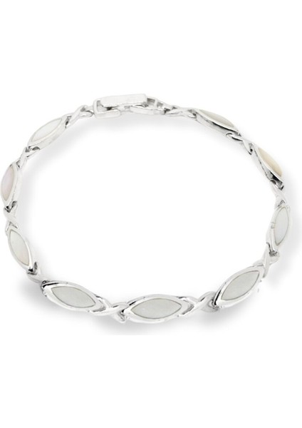 Doğal Taşlı Gümüş Bileklik fiyatları