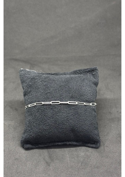 Ince Gümüş Ataç Zincir Bileklik