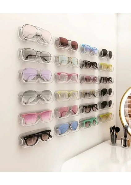 Kendinden Yapışkanlı Şeffaf Gözlük Standı modelleri