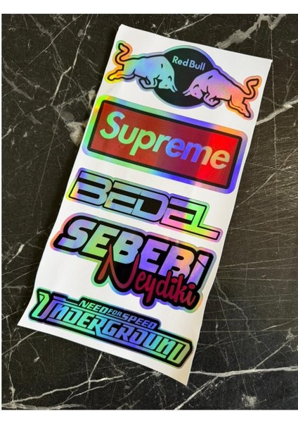 Araba Arka Cam Yazıları Hologramlı Yeni Model