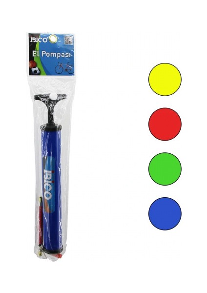 Mini El Pompası Bisiklet - Top 28 cm Pompa Hortum - Top Iğne - Uç (5324)