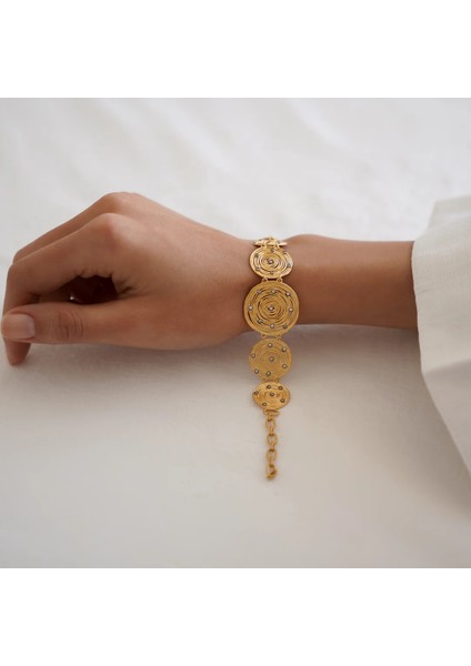 22 Ayar Otantik Tel Kırma Altın Bileklik