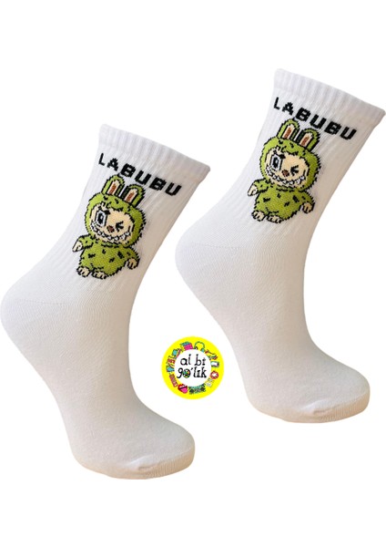 Labubu Çizgi Film Temalı Kolej Çorap 37-43