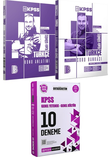 2026 Kpss Türkçe Konu Anlatımı ve Tamamı Çözümlü Soru Bankası - 2026 Kpss Ortaöğretim Çözümlü 10 Deneme