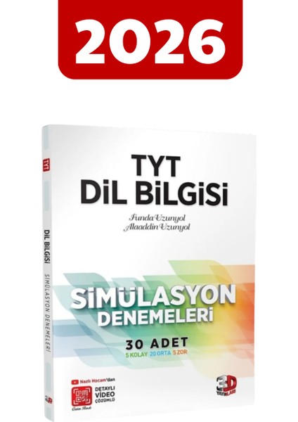 2026 3D Tyt Simülasyon Dilbilgisi Denemeleri