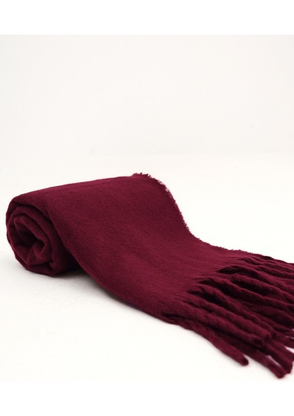 Klein Soft Touch Püskül Detaylı Yün Dokulu Premium Kışlık Şal Saçaklı Atkı fırsatları