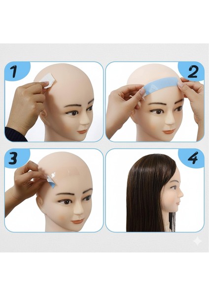Protez Saç Bandı - 2-4 Haftalık Peruk Bandı Walker Tape Lace Front 1 cmx2.75 Metre 722310 indirimleri