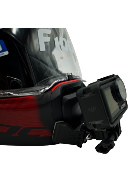 Hjc F100 Kask Uyumlu Chinmount Aksiyon Kamera Çene Bağlantı Aparatı Seti