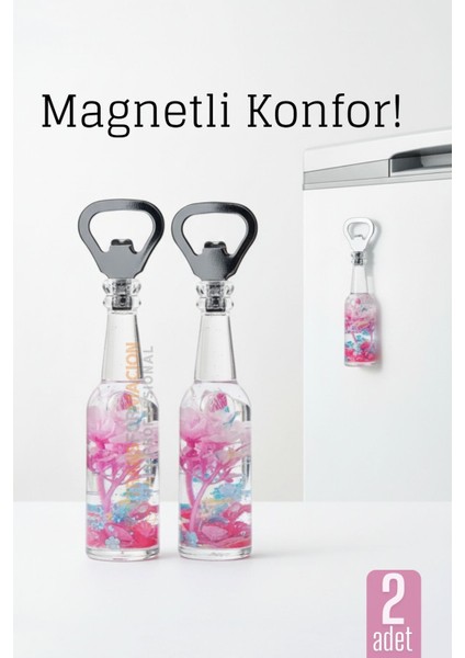 Mıknatıslı Dekoratif Şişe Açacağı – Çiçekli Tasarım, Buzdolabı Magnetli, Pratik ve Şık 722322