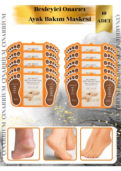 Ayak Peeling Maskesi 10’lu – Soyulma Etkili, Ölü Deri Temizleyici ve Pürüzsüzleştirici Bakım