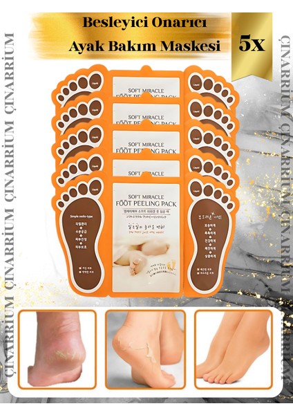 Ayak Maskesi 5’li –arındırır, Yeniler ve Doğal Parlaklık Kazandırır. fiyatları