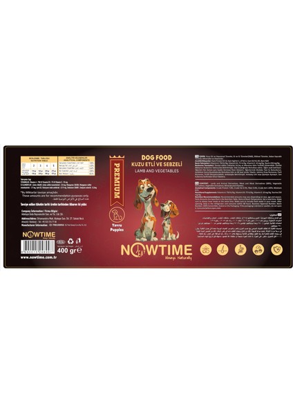 Kuzu Etli ve Sebzeli Natural Konserve Yavru Köpek Maması 400 gr modelleri