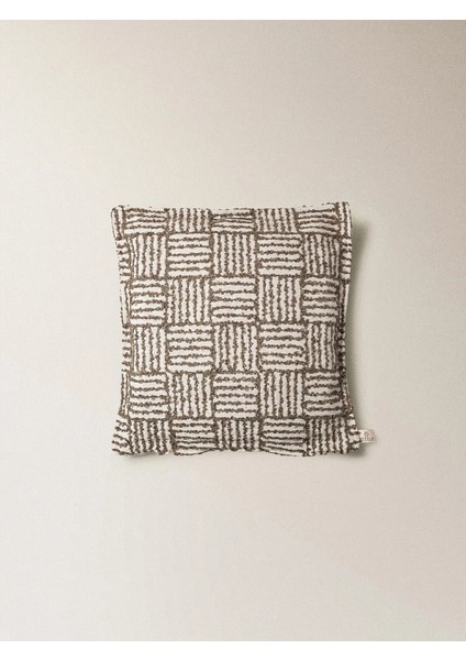 Mondri Kahve Kırlent Kılıfı