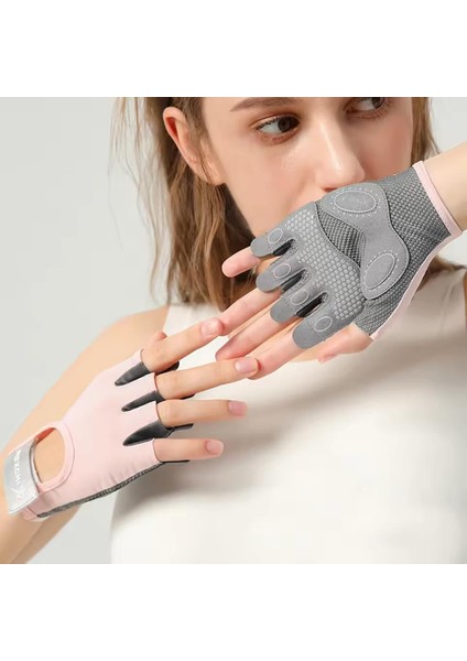 Profesyonel Yarım Parmak Fitness, Yoga, Pilates Eldiveni