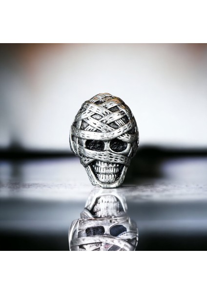 4 Adet 925 Ayar Gümüş Kaplama Ayarlanabilir El Yapımı Erkek Kadın Mumya Yüzük Seti fiyatları