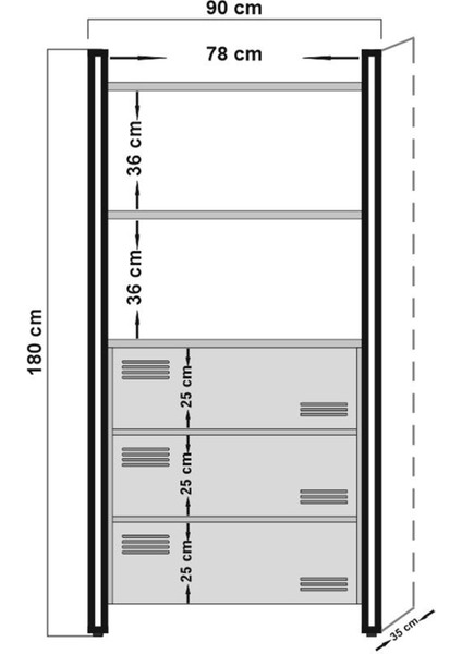 Cosmo Cortex Kitaplık Atlantik